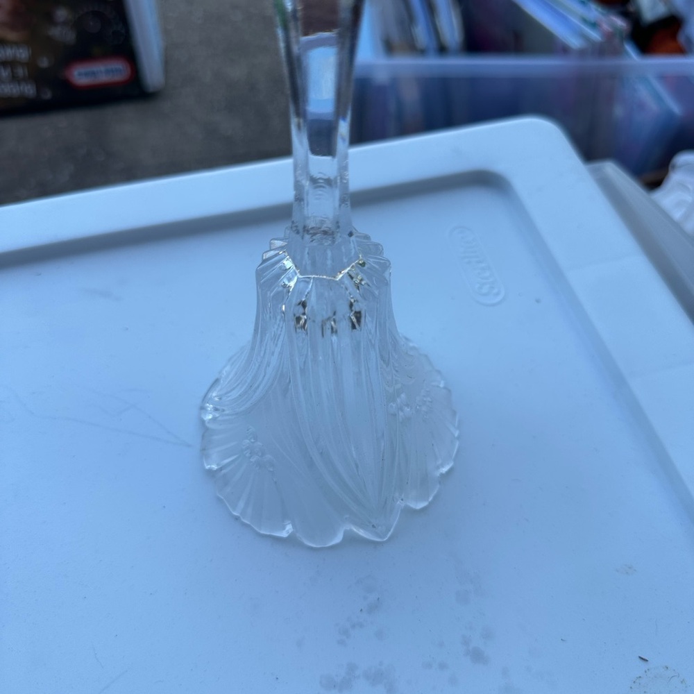 Elegant Clear Glass Candle Holder